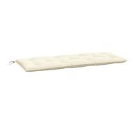 vidaXL Cuscino per panca da giardino, per terrazza, balcone, soggiorno, tessuto Oxford, color crema