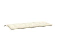 vidaXL Cuscino per panca da giardino, per terrazza, balcone, soggiorno, tessuto Oxford, color crema