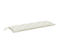 vidaXL Cuscino per Panca da Giardino Crema mélange 150x50x7 cm Tessuto, Cuscino, Cuscino per Panca, Cuscino per Sedile, Cuscino per Esterni