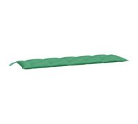 vidaXL Cuscino per panca da giardino, cuscino per sedia, cuscino per panca da patio, mobile da giardino esterno, terrazza, verde, 180 x 50 x 7 cm, tessuto