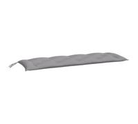 vidaXL Cuscino per Panca da Giardino Elegante Resistente Arredi Tessili per Esterni Antipolvere Decorativo Grigio 150x50x7 cm in Tessuto Oxford