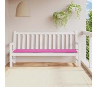 vidaXL Cuscino per Panca da Giardino Rosa 200x50x3 cm in Tessuto
