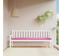 vidaXL Cuscino per Panca da Giardino Rosa 200x50x7 cm in Tessuto