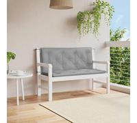 vidaXL Cuscino per Panca Grigio 120x(50+50)x7cm in Tessuto Oxford