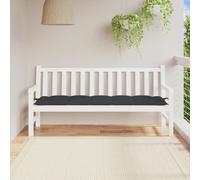 vidaXL Cuscino per Panca Nero 180x50x7 cm in Tessuto Oxford
