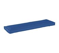 vidaXL Cuscino per panca pallet Blu reale 140 x 40 x 8 cm
