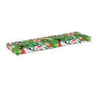 vidaXL Cuscino per panca pallet Floral Multicolore 140 x 40 x 8 cm