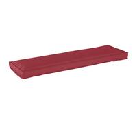 vidaXL Cuscino per panca pallet Rosso Vino 140 x 40 x 8 cm