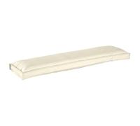 vidaXL Cuscino per Panca Panna 150x40x8 cm Tessuto Oxford