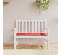 vidaXL Cuscino per Panca Rosso 100x50x3 cm in Tessuto Oxford