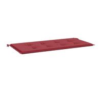 vidaXL Cuscino per Panca Rosso Vino 100x50x4 cm in Tessuto Oxford