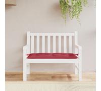vidaXL Cuscino per Panca Rosso Vino 110x50x7 cm in Tessuto Oxford