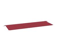 vidaXL Cuscino per Panca Rosso Vino 150x50x4 cm in Tessuto Oxford