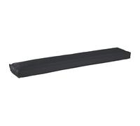 vidaXL Cuscino per panchina nero 200 x 40 x 8 cm in tessuto poliestere impermeabile, con una superficie liscia, perfetto per l'uso interno ed esterno, in giardino, terrazza, patio, o come cuscino pe