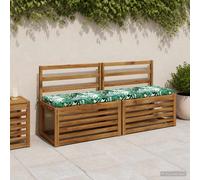 vidaXL Cuscino per panchina SOEST 100% Poliestere Motivo a Foglie