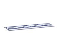 vidaXL Cuscino per Panchina Tessuto Oxford Striscia Blu