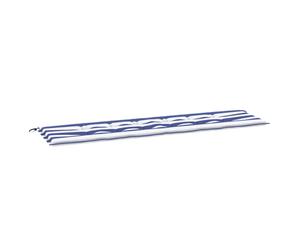 vidaXL Cuscino per Panchina Tessuto Oxford Striscia Blu