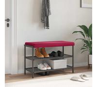vidaXL Cuscino per panchina Velluto Rosso Vino Profondità 35 cm