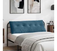 vidaXL Cuscino per Schiena Blu 140 x 50 cm Tessuto in Cords, Cuscino Rettangolare per Soggiorno, con federe Removibili, Decorazione Morbida per Relax o Lavoro