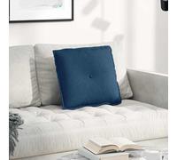vidaXL Cuscino per Schiena Blu 50 x 19 x 45 cm Tessuto