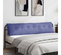 vidaXL Cuscino per Schiena Blu jeans 200 x 19 x 50 cm Tessuto