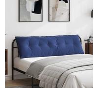 vidaXL Cuscino per Schiena Blu Polizia 160 x 50 cm Tessuto in Cords