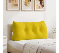 vidaXL Cuscino per Schiena Giallo 100 x 24 x 50 cm Velluto