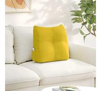 vidaXL Cuscino per Schiena Giallo 45 x 24 x 50 cm Velluto