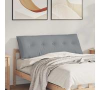 vidaXL Cuscino per Schiena Grigio chiaro 140 x 19 x 50 cm Tessuto