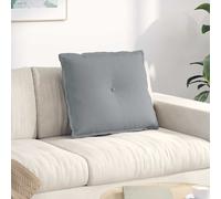 vidaXL Cuscino per Schiena Grigio chiaro 60 x 19 x 50 cm Tessuto