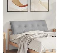 vidaXL Cuscino per Schiena Grigio Nuvola 140 x 19 x 50 cm Tessuto