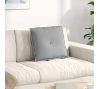 vidaXL Cuscino per Schiena Grigio Nuvola 50 x 19 x 45 cm Tessuto