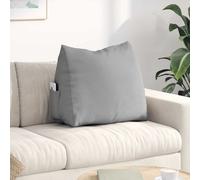 vidaXL Cuscino per Schiena Grigio Nuvola 60 x 20 x 50 cm Tessuto