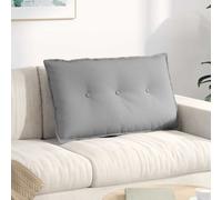 vidaXL Cuscino per Schiena Grigio Nuvola 80 x 19 x 50 cm Tessuto