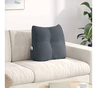 Cuscino per Schiena Grigio scuro 45 x 24 x 50 cm Velluto