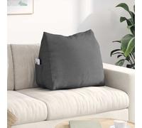 vidaXL Cuscino per Schiena Grigio scuro 60 x 20 x 50 cm Tessuto