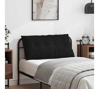 vidaXL Cuscino per Schiena Nero 100 x 19 x 50 cm Tessuto