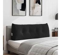 vidaXL Cuscino per Schiena Nero 120 x 24 x 50 cm Velluto
