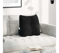 vidaXL Cuscino per Schiena Nero 45 x 24 x 50 cm Velluto