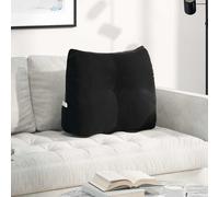 vidaXL Cuscino per Schiena Nero 60 x 24 x 50 cm Velluto