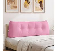 vidaXL Cuscino per Schiena Rosa 140 x 24 x 50 cm Tessuto