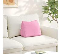 vidaXL Cuscino per Schiena Rosa 45 x 20 x 35 cm Tessuto
