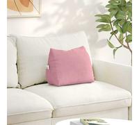 vidaXL Cuscino per Schiena Rosa 45 x 20 x 35 cm Tessuto in Cords