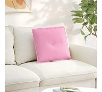 vidaXL Cuscino per Schiena Rosa 50 x 19 x 45 cm Tessuto