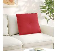 vidaXL Cuscino per Schiena Rosso 60 x 19 x 50 cm Tessuto