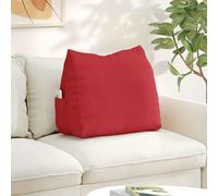 vidaXL Cuscino per Schiena Rosso 60 x 20 x 50 cm Tessuto