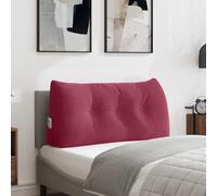 vidaXL Cuscino per Schiena Rosso Vino 100 x 24 x 50 cm Velluto