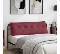 vidaXL Cuscino per Schiena Rosso Vino 140 x 19 x 50 cm Tessuto