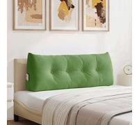 vidaXL Cuscino per Schiena Verde chiaro 120 x 24 x 50 cm Velluto