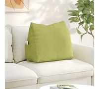 vidaXL Cuscino per Schiena Verde chiaro 60 x 20 x 50 cm Tessuto